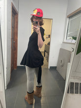 Load image into Gallery viewer, Cheerleader dress in black(with black buttons)
