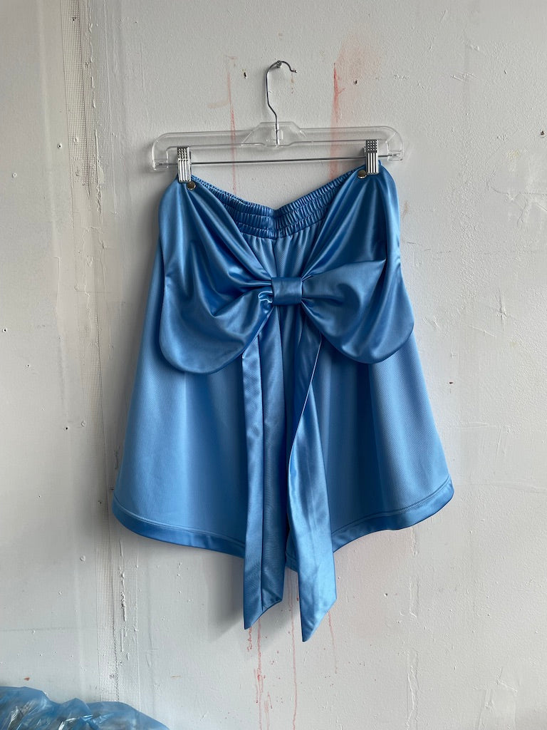 Blue bow short
